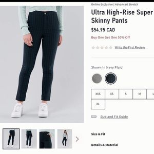 Hollister plaid pant